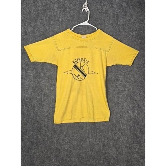BANTAMS Other - Vintage BANTAMS Yellow Graphic Tee Koinonia A Walters 7 Men Sz L Football Casual